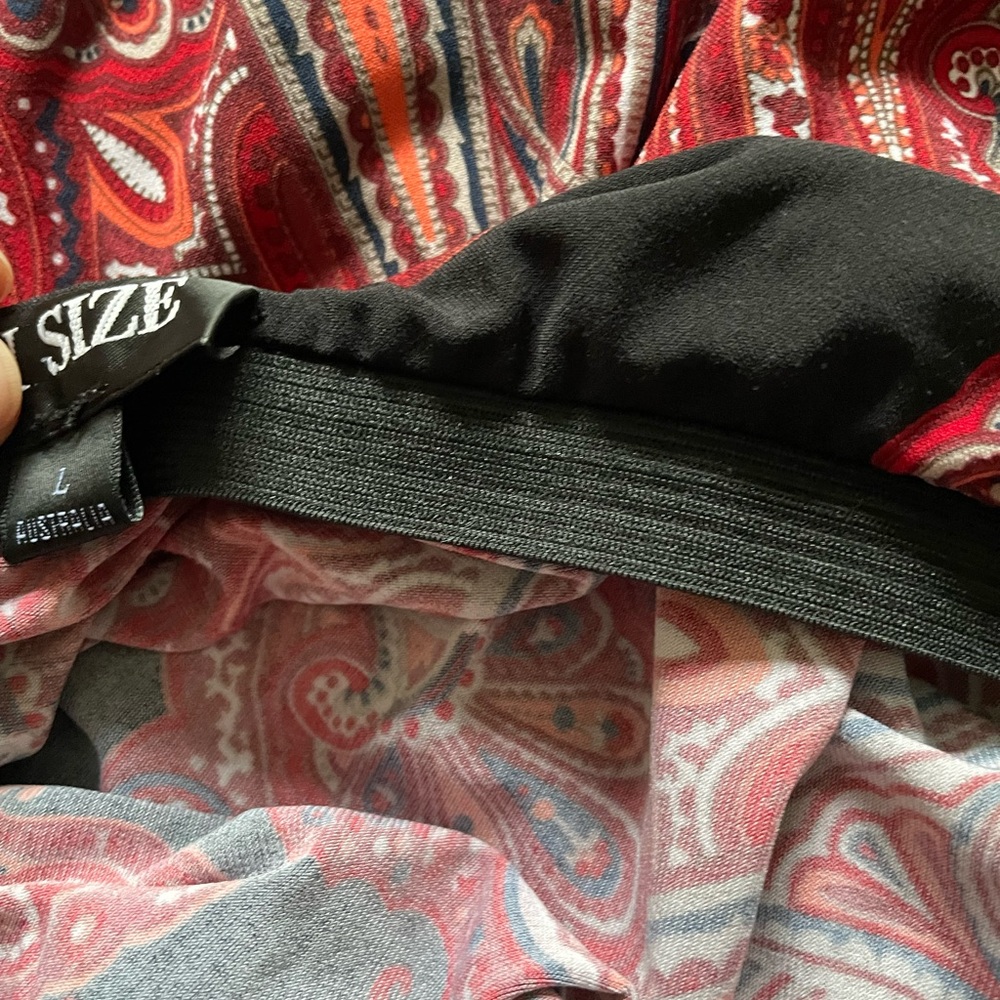 MY SIZE stretchy paisley skirt - Picture 4 of 5